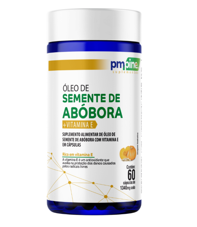 ÓLEO DE SEMENTE DE ABÓBORA COM VITAMINA E 1340mg 60caps PMPINE