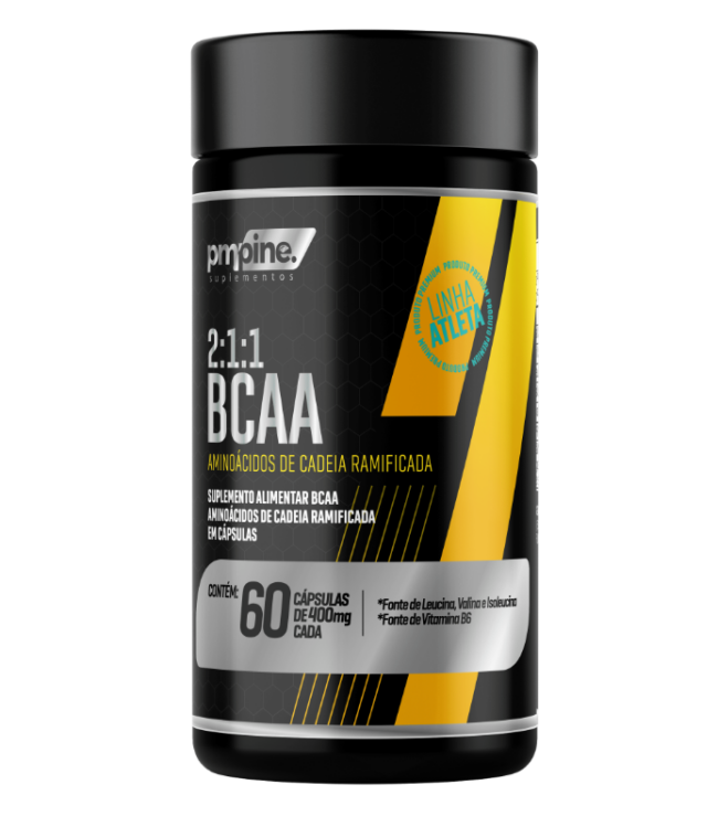 BCAA AMINOÁCIDO DE CADEIA RAMIFICADA 400mg 60 caps PMPINE
