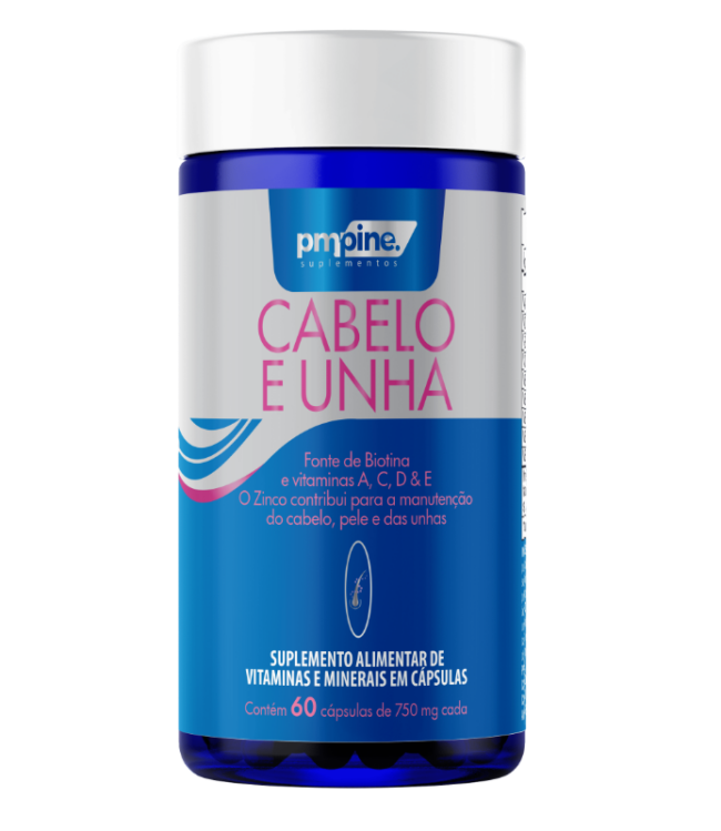 CABELO E UNHA 750mg 60caps PMPINE