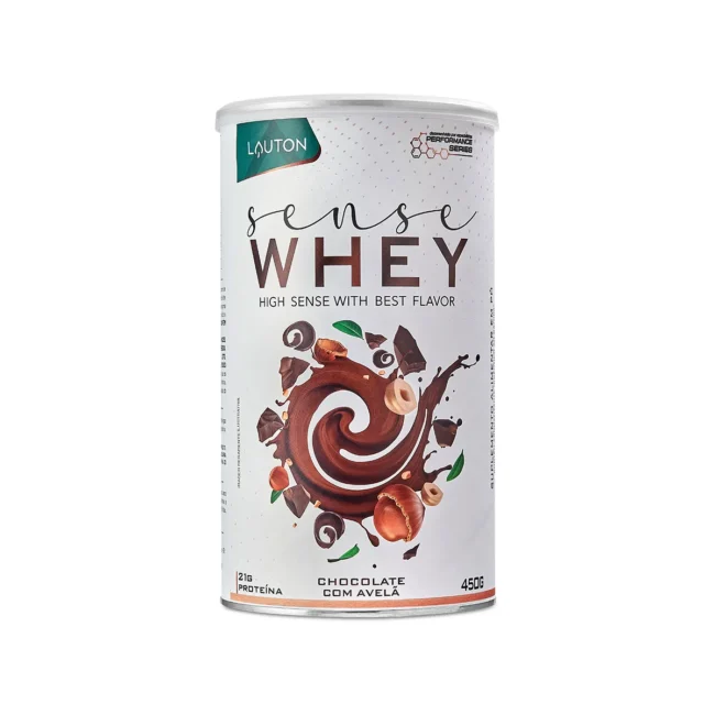 WHEY CHOCOLATE COM AVELÃ 450g (21g PROTEÍNA) LAUTON