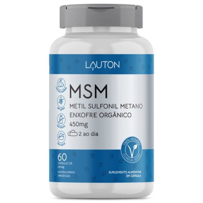 MSM - METIL SULFONIL METANO  450mg (enxofre) 60 COMPRIMIDOS LAUTON