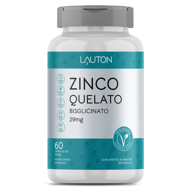 ZINCO QUELATO 60 COMPRIMIDOS (1 ao dia) 29MG LAUTON