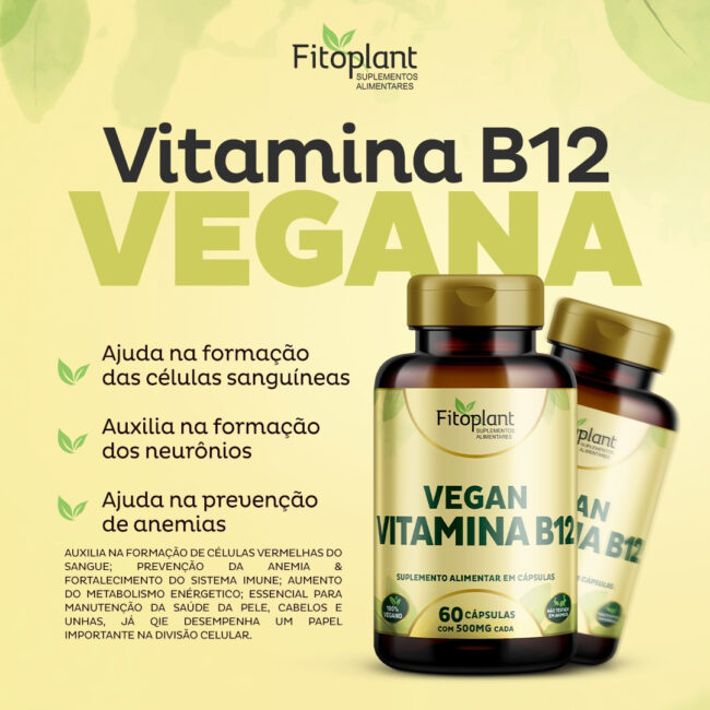 VEGAN VITAMINA B12 620mg 30caps - Imagem 2