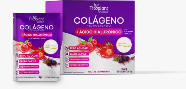 COLÁGENO HIDROLISADO + ÁCIDO HIALURÔNICO CX C/ 30 sch de 5g