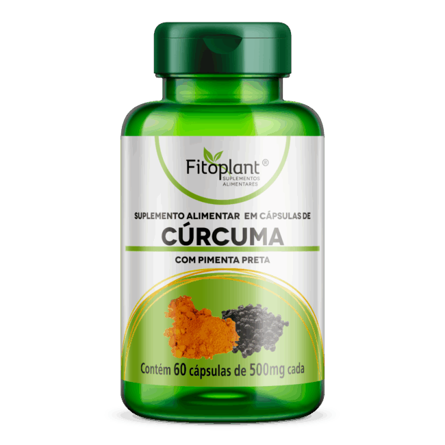 CÚRCUMA COM PIMENTA PRETA 600mg 60caps  FITOPLANT