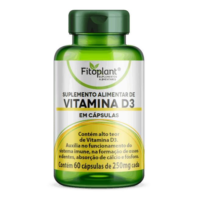 VITAMINA D3 2000UI 380mg 60caps  FITOPLANT