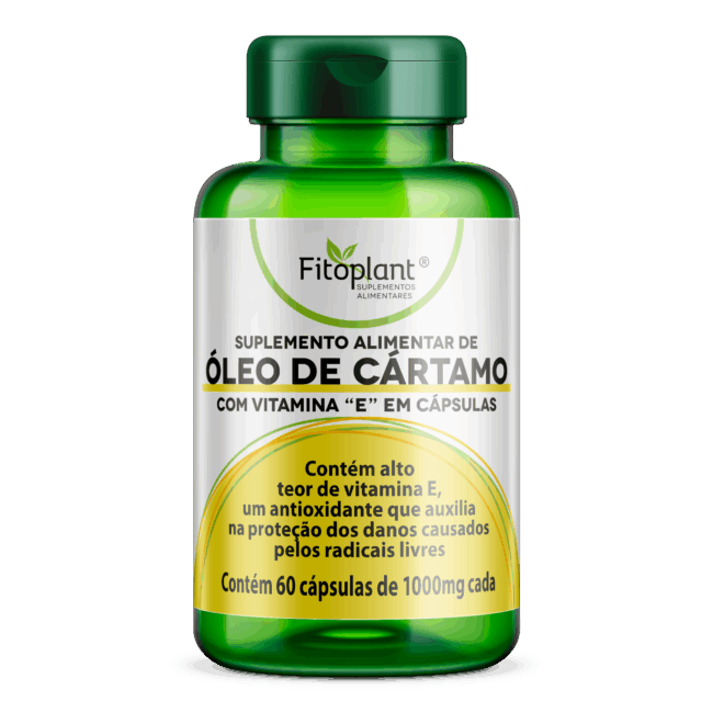 ÓLEO DE CÁRTAMO 1340 MG 60 CAPS (COM VITAMINA E)  FITOPLANT