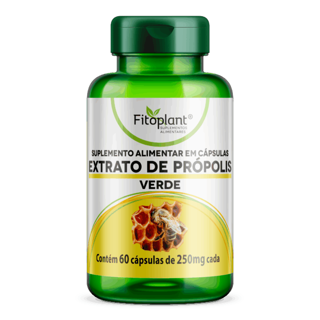 EXTRATO DE PRÓPOLIS VERDE 500mg 60caps  FITOPLANT
