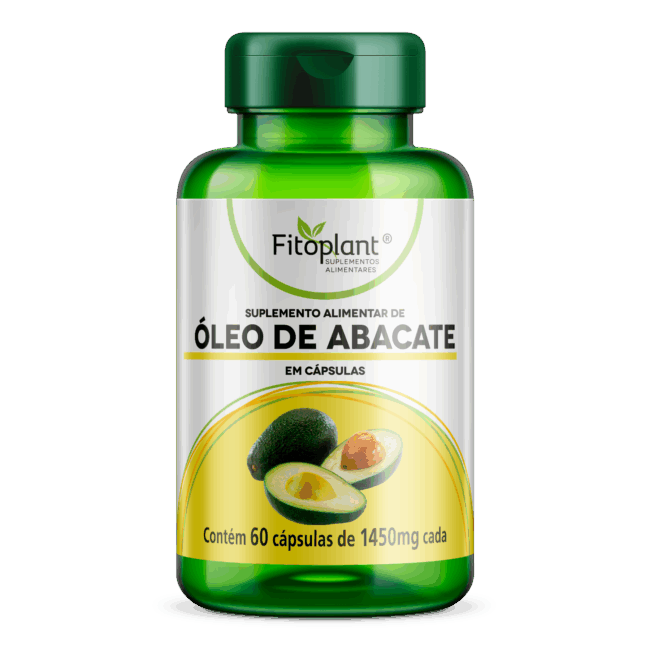 ÓLEO DE ABACATE 1340 MG 60 CAPS  FITOPLANT